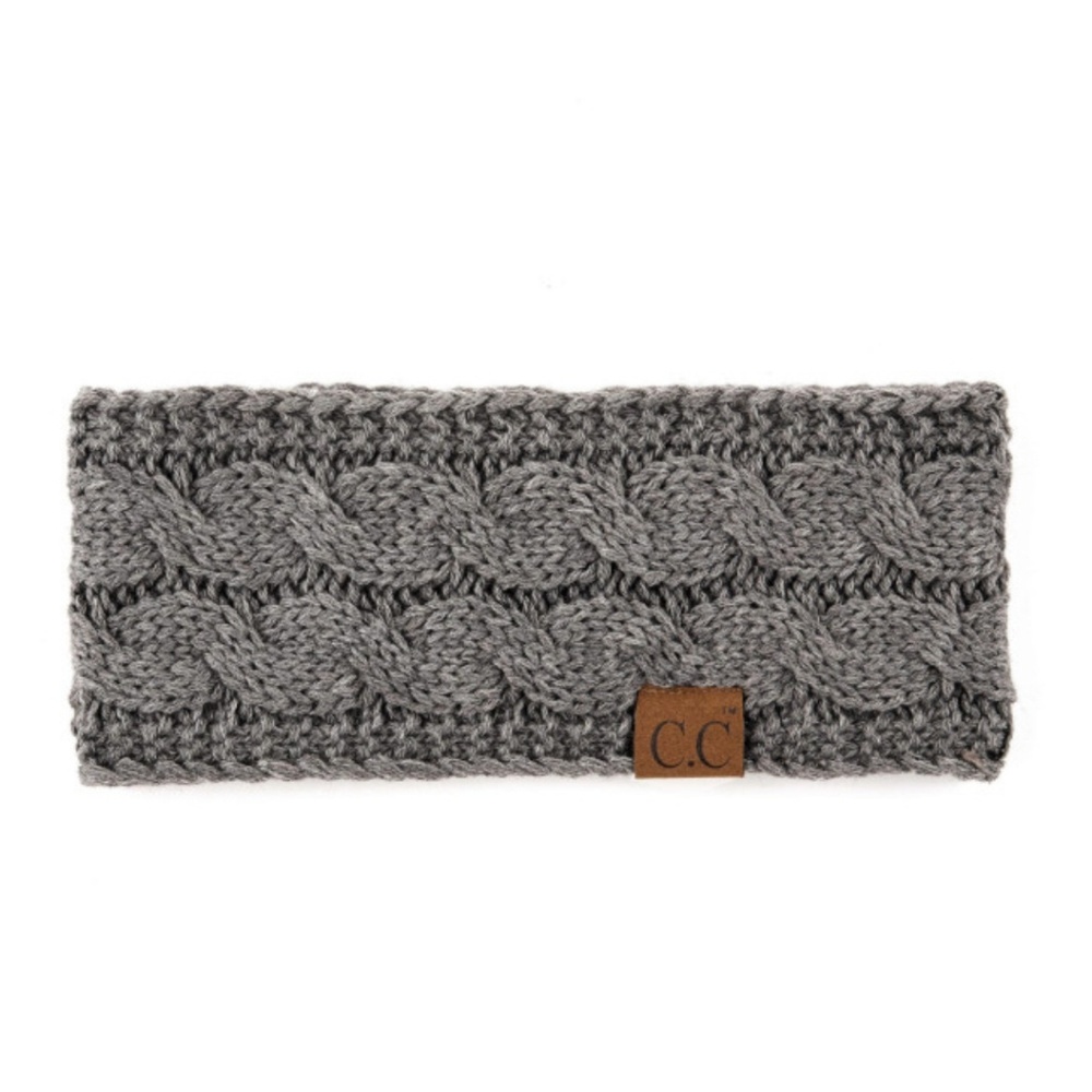 Solid Gray C.C. Head Wrap